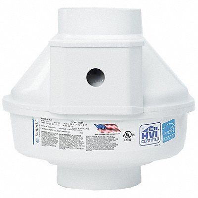 FANTECH 95912 Radon Fan Duct 4 1/2 dia 10 W 2533 RPM