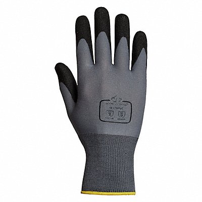 SUPERIOR GLOVE S13BPVC7 J3828 Blk Pvc Ctdgrey Lnrsz 7 PK12