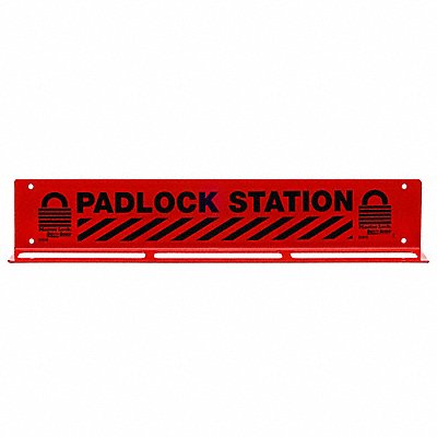 MASTER LOCK S1518 Padlock Station Unfilled 17-1/2 In W