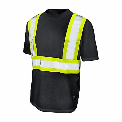 TOUGH DUCK S39211 Hi-Vis T-Shirt Black XS
