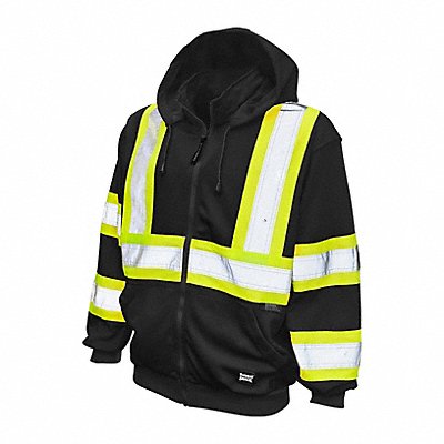 TOUGH DUCK S49411 Hi-Vis Sweatshirt Black S