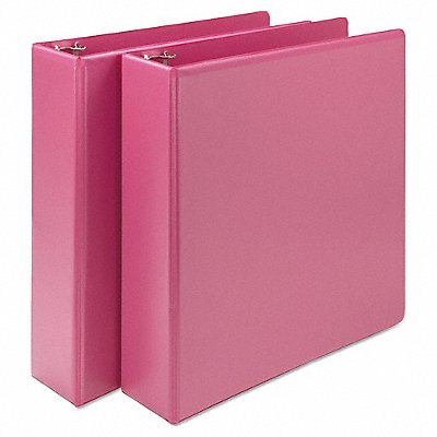 GRAINGER SAMU86676 3-Ring Binder 2 Berry PK2