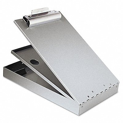 GRAINGER 21017 Aluminum Clipboard 8.5x12 in Silver