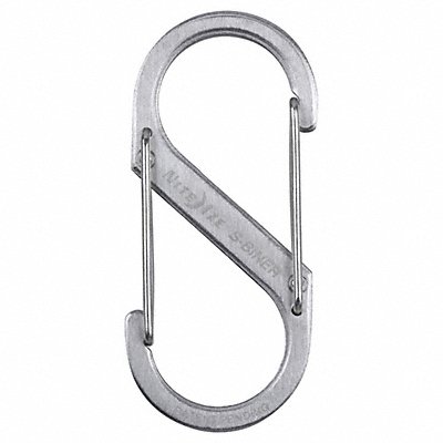 NITE IZE SB30311 Double Gated Carabiner 2-5/8 in Silver