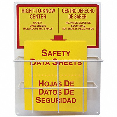 ACCUFORM SBZRS326 Right-To-Know Centre Bilingual 20 in H