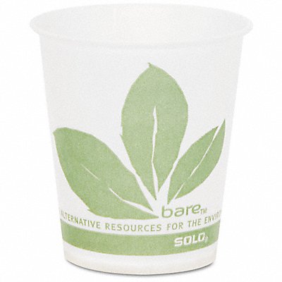SOLO CUP R53BBJD110 Disp Cold Cup 5 oz Green/White PK3000