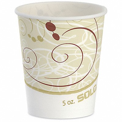 SOLO CUP R53SYMPK Disp Cold Cup 5 oz White/Green PK100
