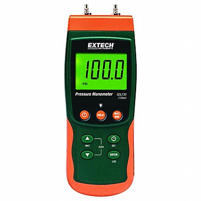EXTECH SDL730 Differential Pressure Manometer 201.5PSI