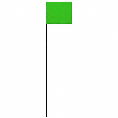 HY-KO PRODUCTS SF21GR Marking Flag Green Solid Pattern PK25