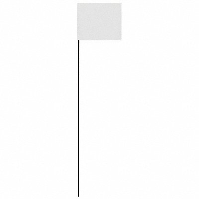 HY-KO PRODUCTS SF21WH Marking Flag White Solid Pattern PK25