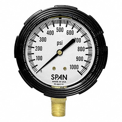 SPAN LFS2201000G Pressure Gauge 3-1/2 Dial Size