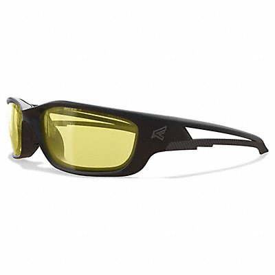 EDGE EYEWEAR SKXL112 Safety Glasses Yellow Lens Blk Frame XL