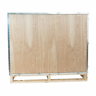 GRAINGER BNS31 Shipping Crate Brown 200lb Plywood/Steel