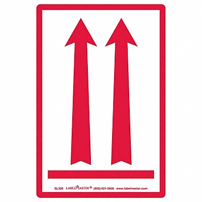 LABELMASTER SL300 Arrows Label 4 H 6 W PK500