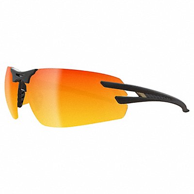 EDGE EYEWEAR SLAP119 Safety Glasses Red Lens Black Frame M