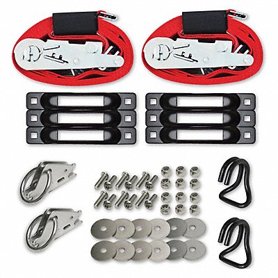 SNAP-LOC SLCERBPP Tie Down Strap Kit E-Track Red