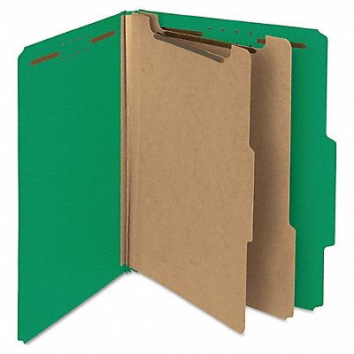 SMEAD 14063 Folder Expanding 2 Divider Green PK10