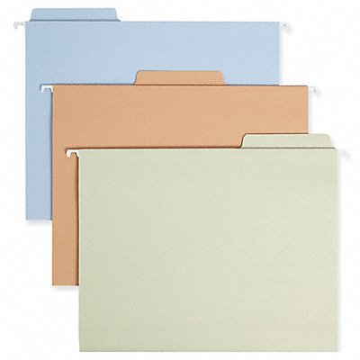 GRAINGER 64054 Folder Hanging Fast Tab Assortd PK18