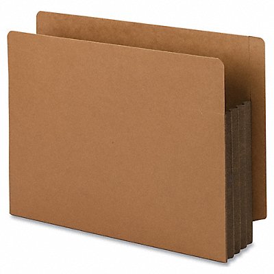 SMEAD 73681 Pocket Folder End Tab 3.5 Brown PK10