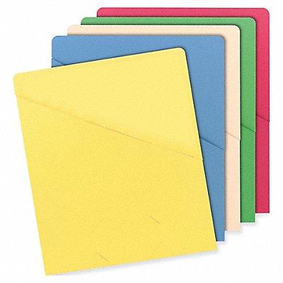 SMEAD 75425 File Jacket Slash Cut Asst 25/PK PK25