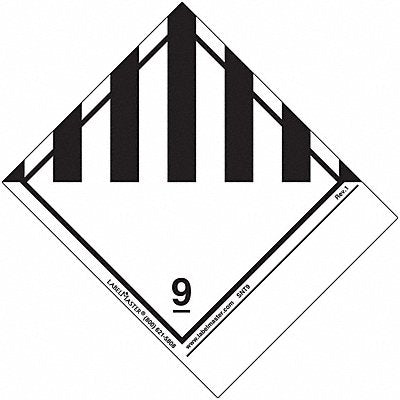 LABELMASTER SNT9 DOT Container Placard PK500