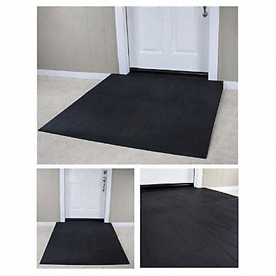 SAFERESIDENTIAL RAMPS SRR2475 ADA Ramp 4-3/4In.H 59-1/2In.L 48In.W Blk