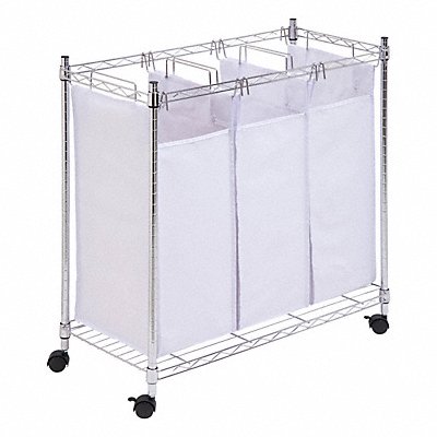 HONEY-CAN-DO SRT01157 Laundry Sorter 3-Compartment