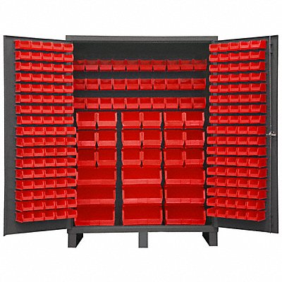DURHAM MFG SSC2271795 K4897 Bin Cabinet 84 x60 x24 Grey 227RedBns