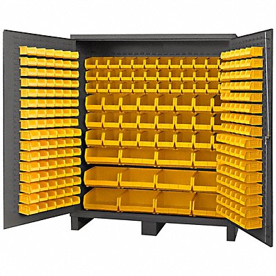 DURHAM MFG SSC722484BDLP26495 Bin Cabinet 84 x72 x24 Grey 264YellowBns