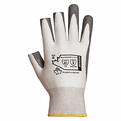 SUPERIOR GLOVE SSXPU3OF10 Coated Glove Open Finger Size 10 PR