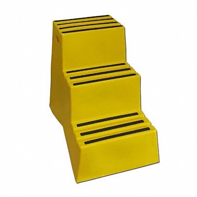 DPI ST32714 J4025 Step Stand 3 Steps Polyethylene Yellow