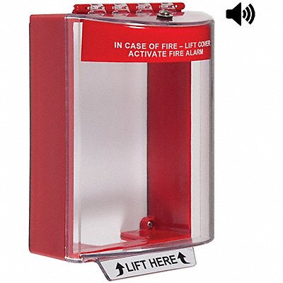 SAFETY TECHNOLOGY INTERNATIONAL STI13220FR Universal Stopper 5-7/16 in H Clear/Red