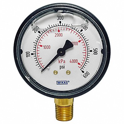WIKA 1131325600L Pressure Gauge 2-1/2 Dial Size Bottom