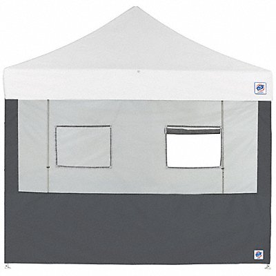 E-Z UP SW3FB10FXTMC2WSG Food Booth Sidewall Grey 10 ft W 10 ft H