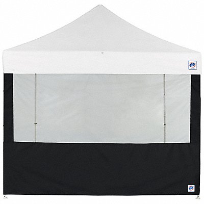 E-Z UP SW3FB13TCBK Food Booth Sidewall Black 13 ft H