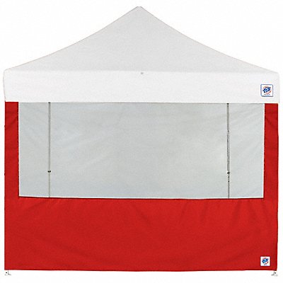 E-Z UP SW3FB13TCRD Food Booth Sidewall Red 13 ft H