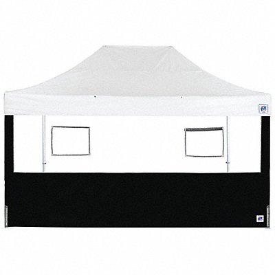 E-Z UP SW3FB15FXTMC2WBK Food Booth Sidewall Black 15 ft H