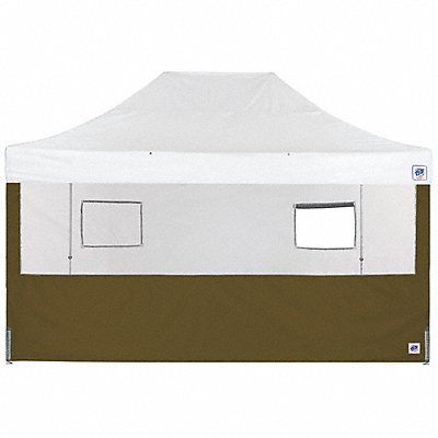E-Z UP SW3FB15FXTMC2WOD Food Booth Sidewall Green 15 ft H
