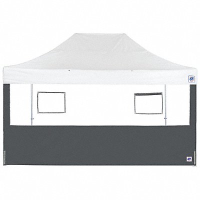 E-Z UP SW3FB15FXTSG Food Booth Sidewall Grey 15 ft W 15 ft H