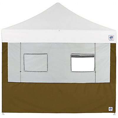 E-Z UP SW3FB8FXTMC2WOD Food Booth Sidewall Green 8 ft W 8 ft H