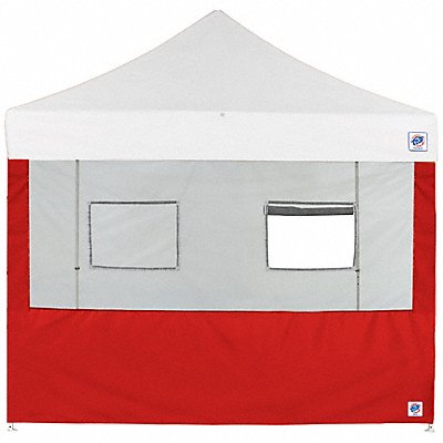 E-Z UP SW3FB8FXTMC2WRD Food Booth Sidewall Red 8 ft W 8 ft H
