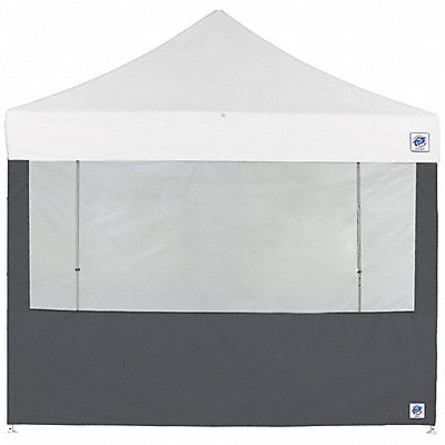 E-Z UP SW3FB8FXTSG Food Booth Sidewall Grey 8 ft W 8 ft H