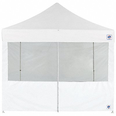 E-Z UP SW3FBFXTM10WH Food Booth Middle Zipper Sidewall White