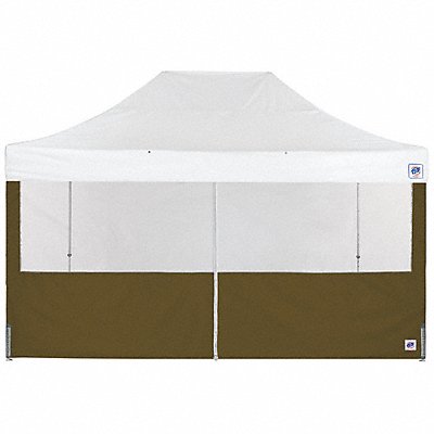 E-Z UP SW3FBFXTM15OD Food Booth Middle Zipper Sidewall Green