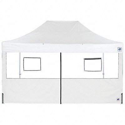 E-Z UP SW3FBFXTM15WH Food Booth Middle Zipper Sidewall White