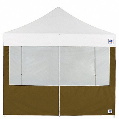 E-Z UP SW3PRFBMTC13OD Food Booth Middle Zipper Sidewall Green