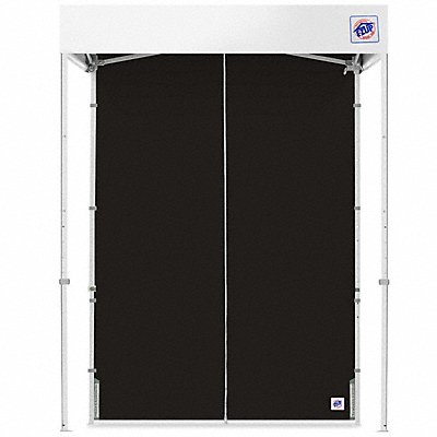 E-Z UP SWM5TCBK Middle Zipper Sidewall Black 5 ft H