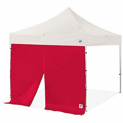 E-Z UP SWVFMZ10RD Sidewall Red 10 ft W 10 ft H