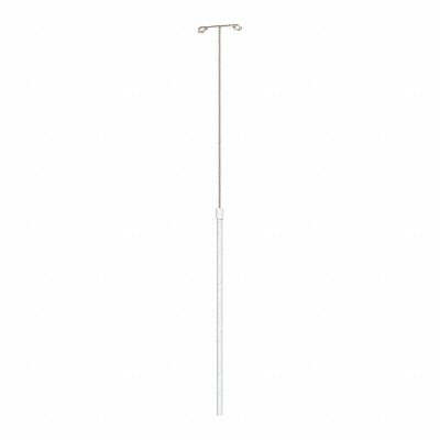 METRO SXRIV IV Pole 45 in H Chrome 2 Hooks