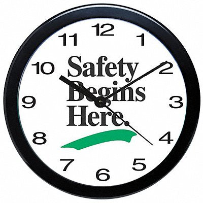 785R51 GRAINGER 9724 Wall Clock 12 in Battery 12 in Analog